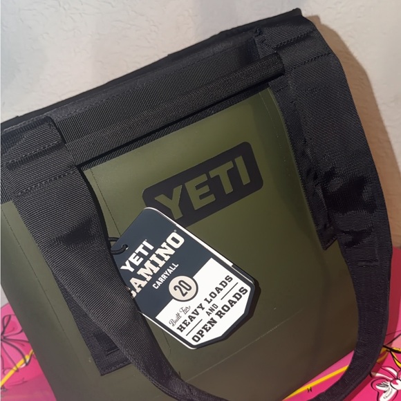Yeti Handbags - YETI Green Tote Bag with Black Straps